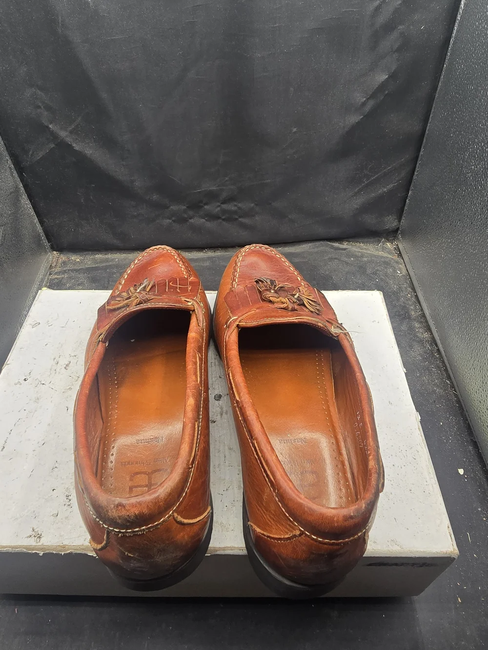 Allen Edmonds Chestnut Brown Leather Tassel Loafers